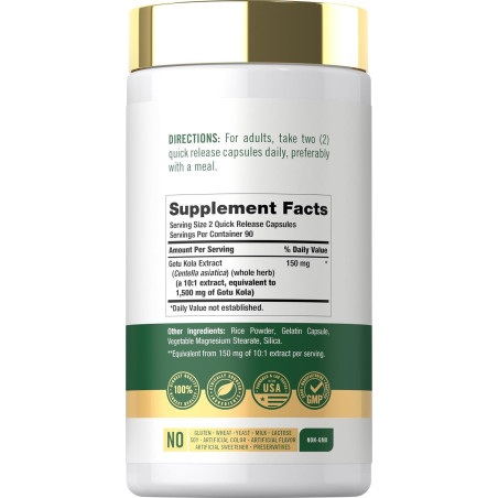 Centella Asiática Carlyle 1.500mg 180cap