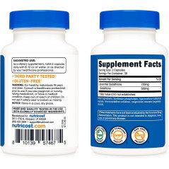 Glutatión Liposomal Nutricost 720mg 60cap