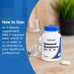 Glutatión Liposomal Nutricost 720mg 60cap