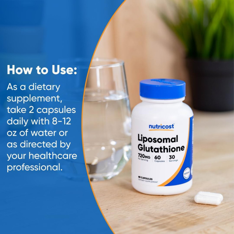 Glutatión Liposomal Nutricost 720mg 60cap