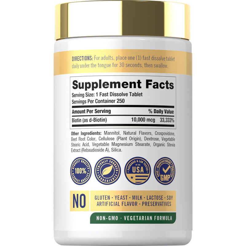 Biotin Carlyle 10.000mcg 250tab