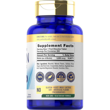 Biotin Carlyle 5.000mcg 250tab