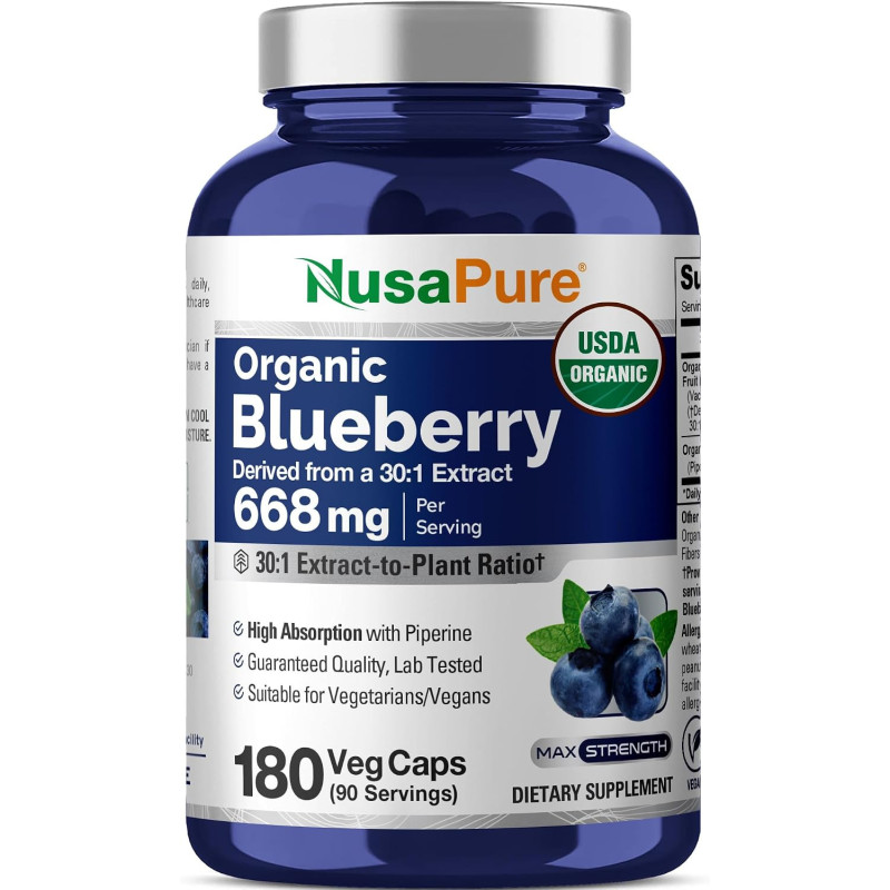 Blueberry NusaPure 668mg 180cap Blueberry NusaPure 668mg 180cap