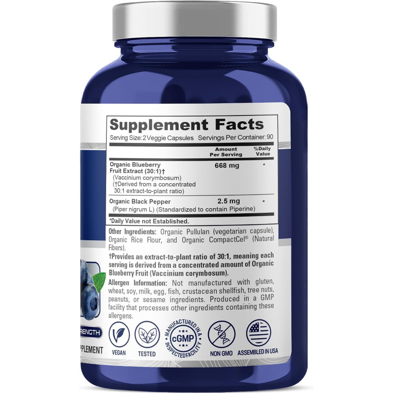 Blueberry NusaPure 668mg 180cap Blueberry NusaPure 668mg 180cap