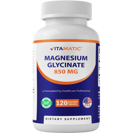Glicinato de Magnesio Vitamatic 850mg 120cap