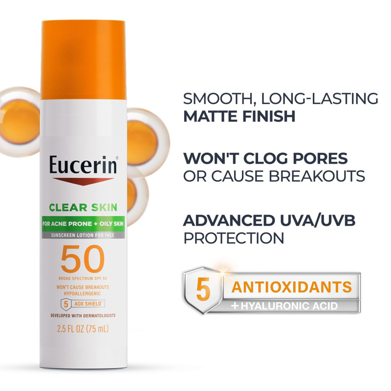 Eucerin Protector Solar Clear Skin FPS50