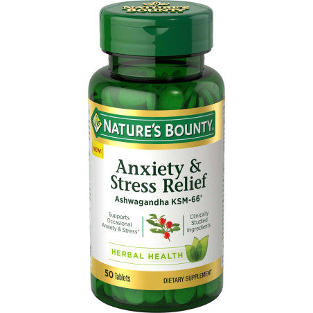 Alivio Ansiedad y Estrés Nature's Bounty 50tab