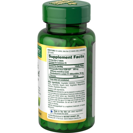 Alivio Ansiedad y Estrés Nature's Bounty 50tab