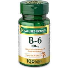 Vitamina B-6 Nature's Bounty 100mg
