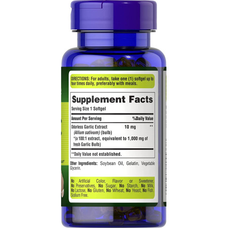 Extracto de Ajo 1000 mg Puritan´s Pride