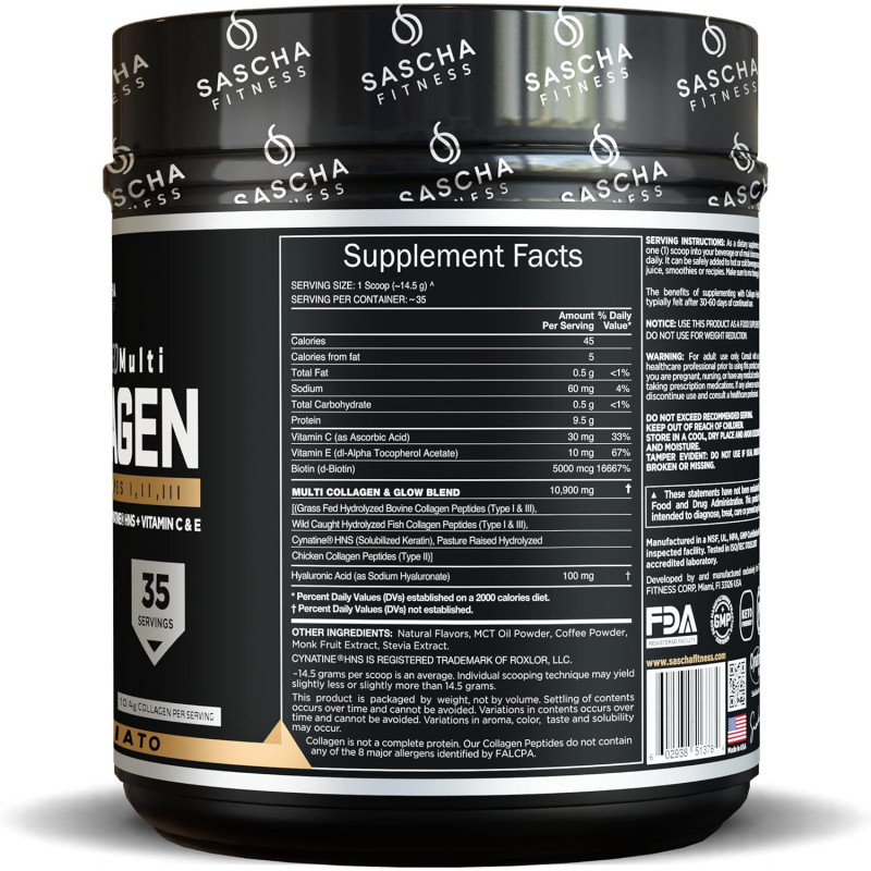 Colágeno Hidrolizado Sascha Fitness Polvo