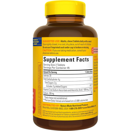 Vitamina C-1000 Nature Made 90tab