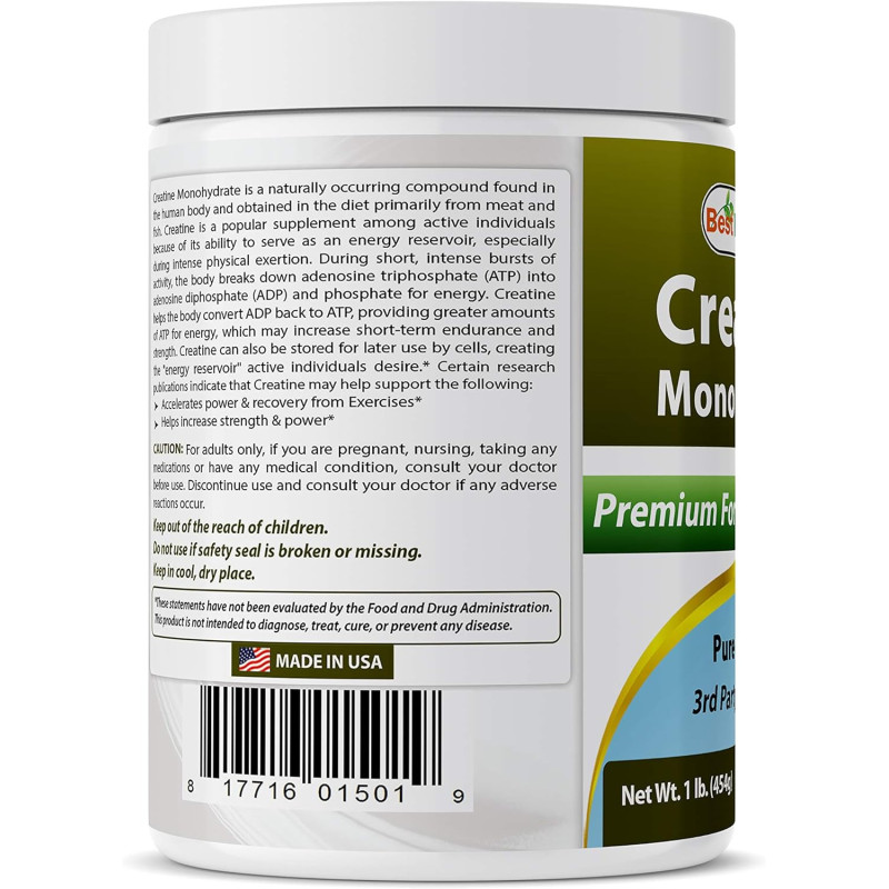 Creatina Monohidratada Best Naturals 5gr 91 servicios
