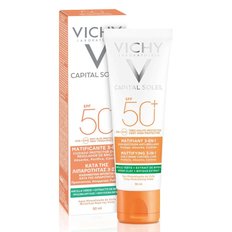 Vichy Capital Soleil Matificante 3 en 1 Protector Solar SPF 50 Vichy Capital Soleil Matificante 3 en 1 Protector Solar SPF 50