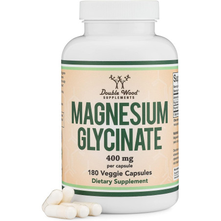 Glicinato de Magnesio Double Wood 400mg