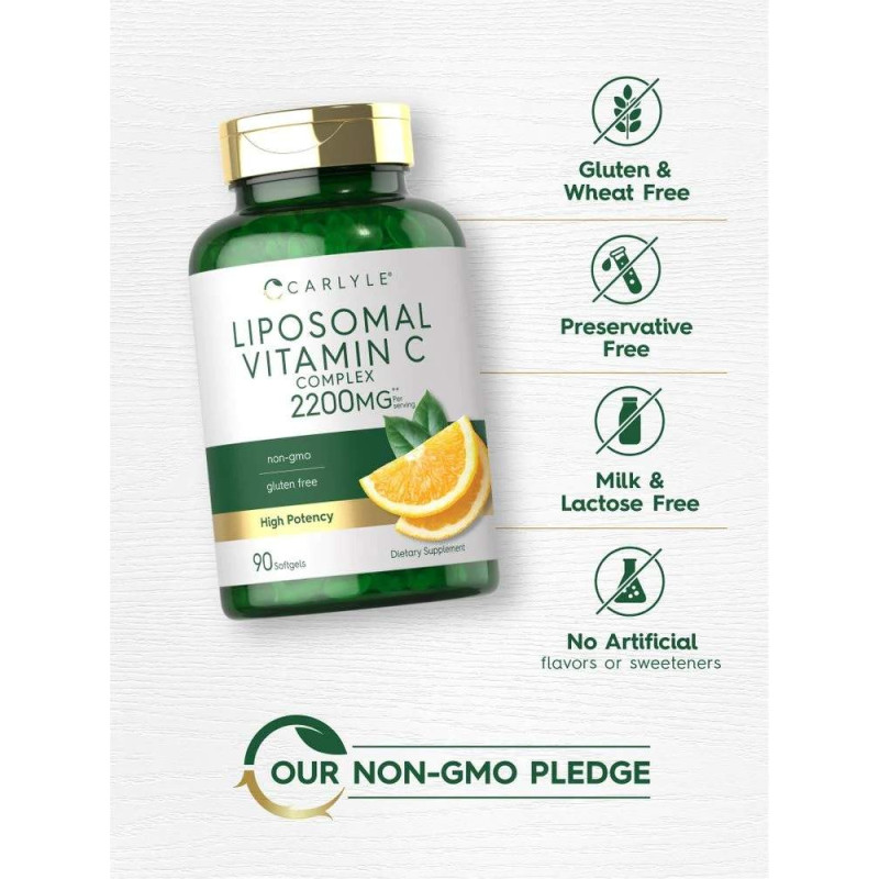 Vitamina C-2200 Liposomal Complex Carlyle 90cap