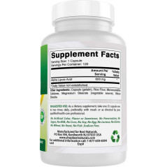 Acido Alfa Lipoico 600 mg Best Naturals 120cap