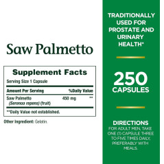 Saw Palmetto 450 mg Nature´s Bounty