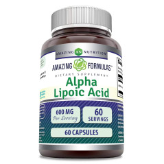 Acido Alfa Lipoíco  Amazing Formulas 600mg  60cap