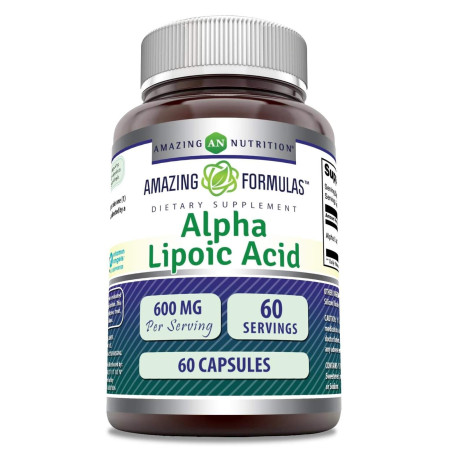 Acido Alfa Lipoíco  Amazing Formulas 600mg  60cap