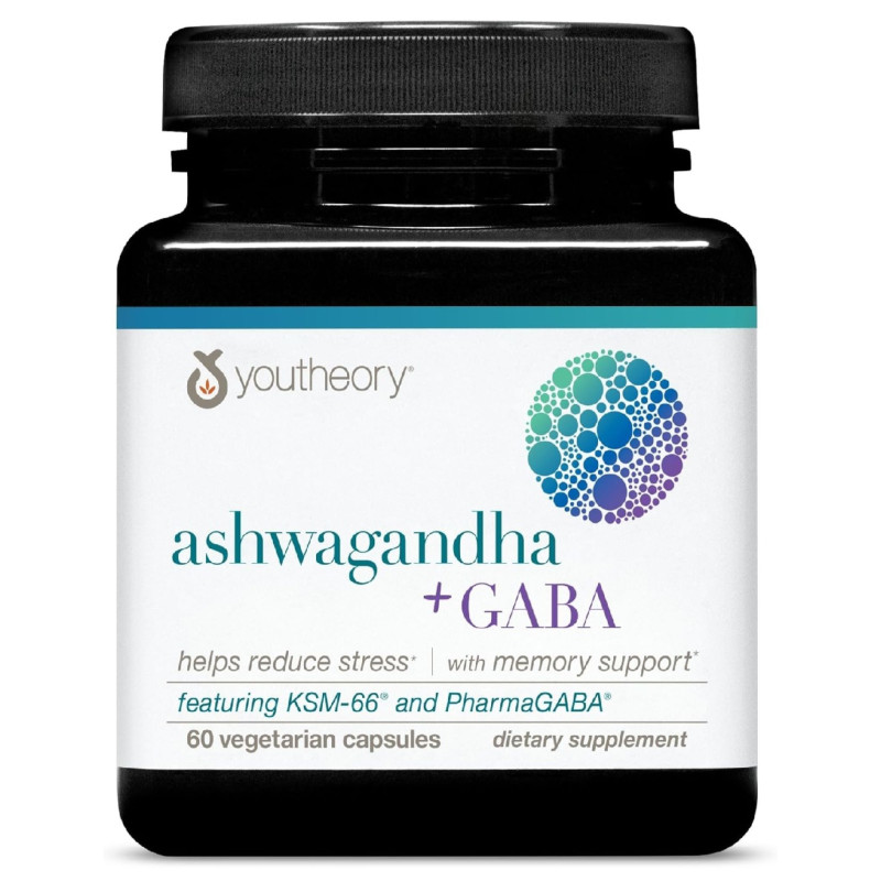 Ashwagandha KSM-66 + Gaba Youtheory