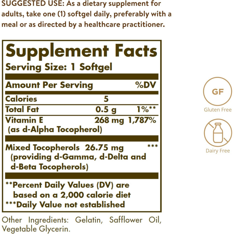 Vitamina E 400 IU Solgar Vitamina E 400 IU Solgar