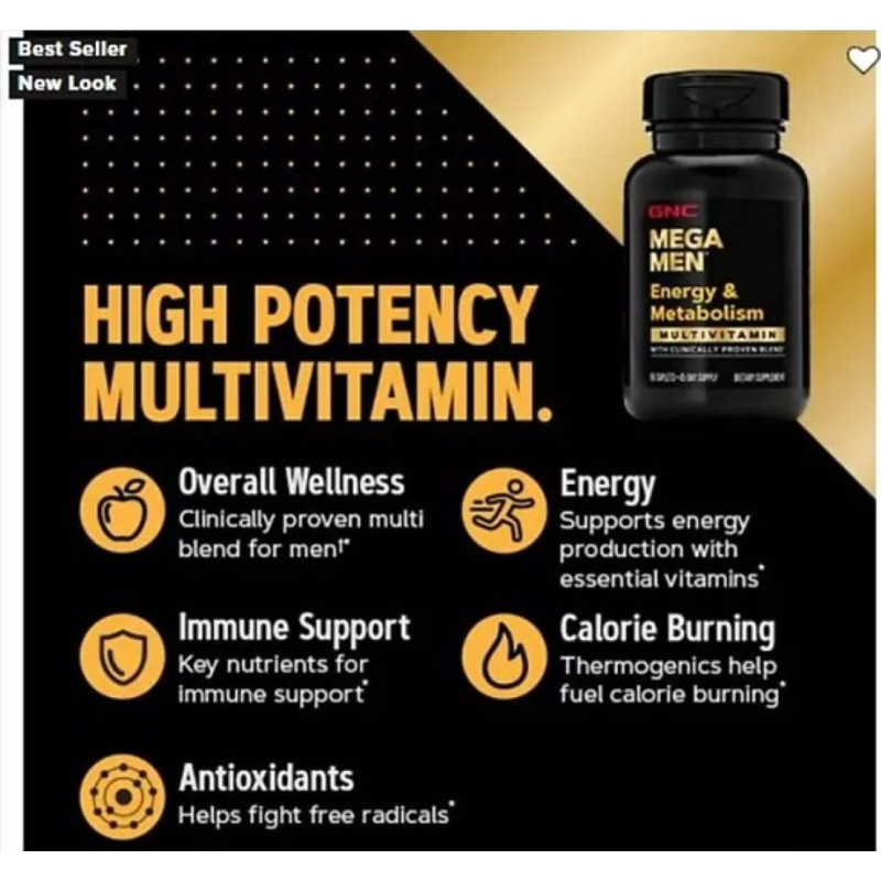 GNC Mega Men Energia & Metabolismo 180T GNC Mega Men Energia & Metabolismo 180T