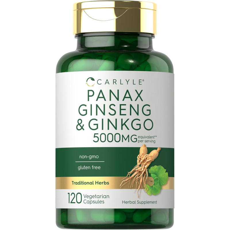 Ginseng Panax & Ginkgo Biloba 5.000mg Carlyle Ginseng Panax & Ginkgo Biloba 5.000mg Carlyle