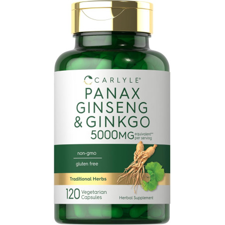 Ginseng Panax & Ginkgo Biloba 5.000mg Carlyle