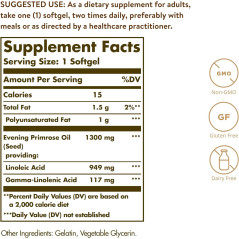 Aceite de Onagra 1.300mg Solgar Evening Primrose