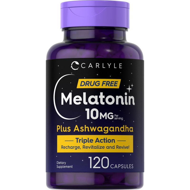 Melatonina 10mg + Ashwagandha Carlyle Melatonina 10mg + Ashwagandha Carlyle