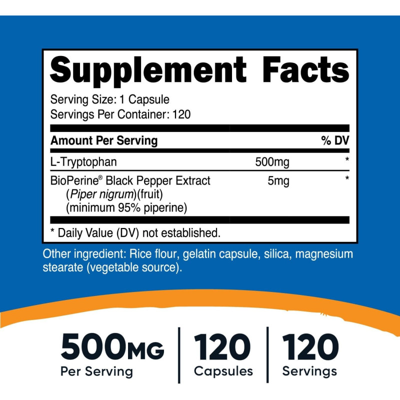 Nutricost L-triptófano Nutricost L-triptófano
