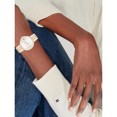 Tommy Hilfiger Reloj Casual de Dama Dorado 38mm