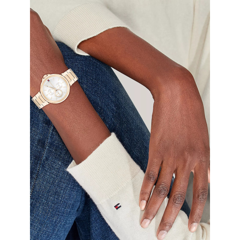Tommy Hilfiger Reloj Casual de Dama Dorado 38mm Tommy Hilfiger Reloj Casual de Dama Dorado 38mm