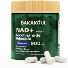 Nad+ Nicotinamide Riboside + Resveratrol 900mg Bakakóul