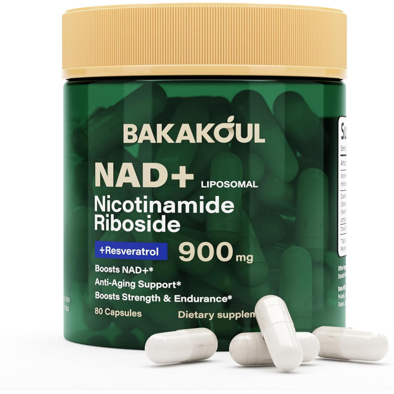 Nad+ Nicotinamide Riboside + Resveratrol 900mg Bakakóul Nad+ Nicotinamide Riboside + Resveratrol 900mg Bakakóul