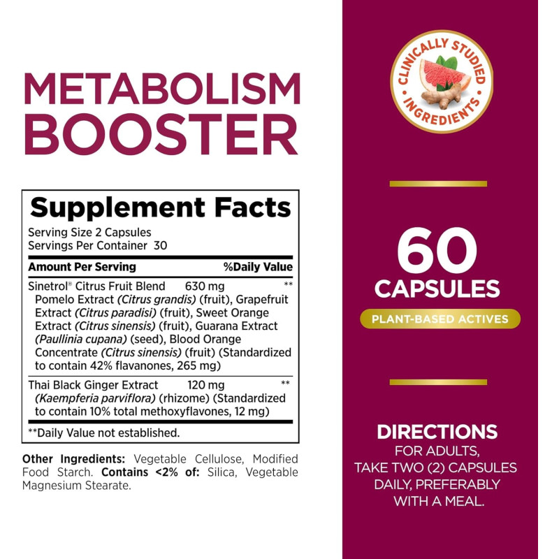 Metabolims Booster Nature's Bounty 60cap Metabolims Booster Nature's Bounty 60cap