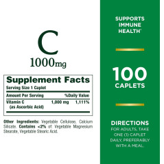Vitamina C Nature´s Bounty 1.000mg 100cap