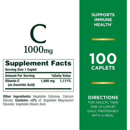 Vitamina C Nature´s Bounty 1.000mg 100cap