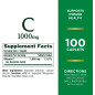 Vitamina C Nature´s Bounty 1.000mg 100tab