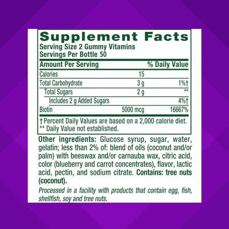 Biotin Vitafusion 5.000mcg