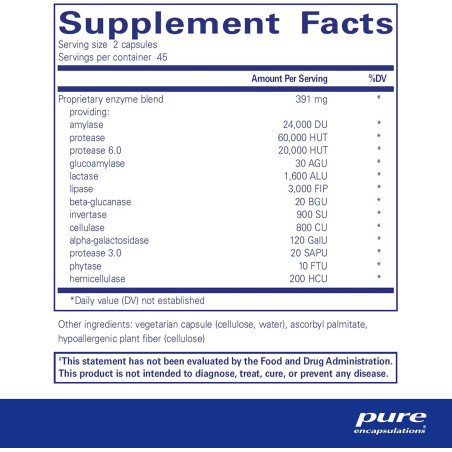 Enzimas Digestivas Ultra Pure Encapsulations