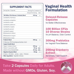 Probióticos Vaginales Nature Target 100 billones
