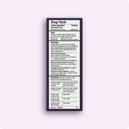 Antialérgico Allegra Children´s 30mg/5ml Suspensión