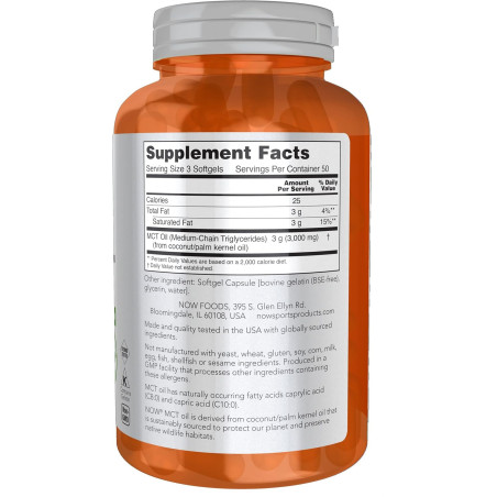 Aceite MCT Now Sports 1.000mg