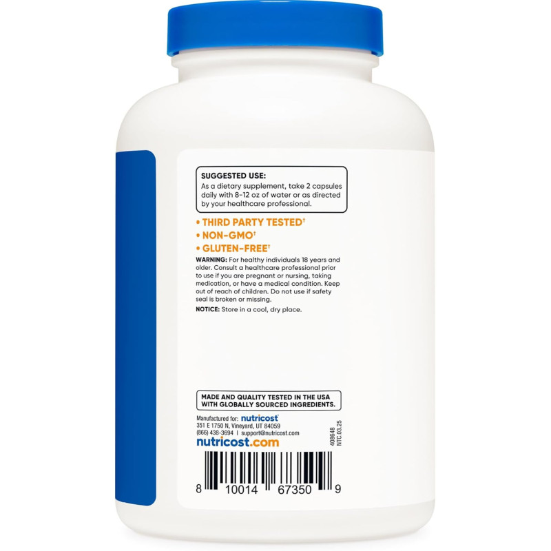 Magnesio + Potasio Nutricost 240cap Magnesio + Potasio Nutricost 240cap