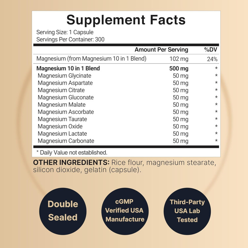 Magnesio Complex NatureBell 500mg 300cap Magnesio Complex NatureBell 500mg 300cap