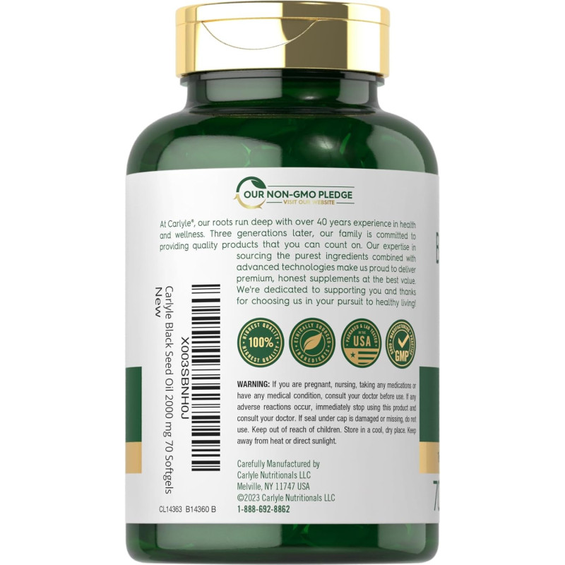 Aceite de Semilla Negra Carlyle Aceite de Semilla Negra Carlyle