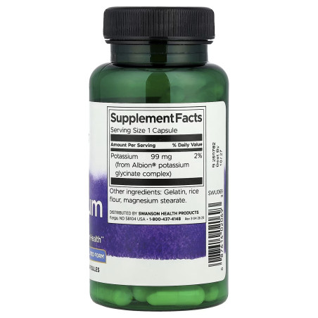 Potasio Albion Swanson 99mg 90cap