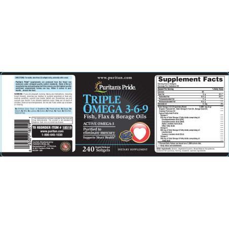 Triple Omega  3-6-9 Puritan´s Pride